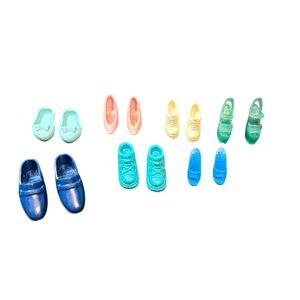 Mixed Doll Shoes Lot Heels Boots Flats Accessories